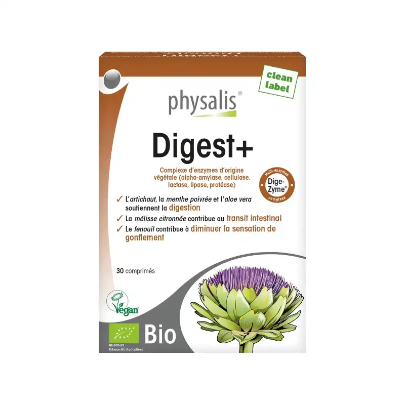 Physalis Digest+ 30 Comprimés pour le confort digestif et les ballonnements