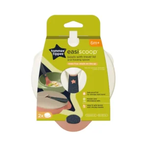 Tommee Tippee Bol Bébé avec Couvercle et Cuillère 6M+ pour l'apprentissage et la diversification.