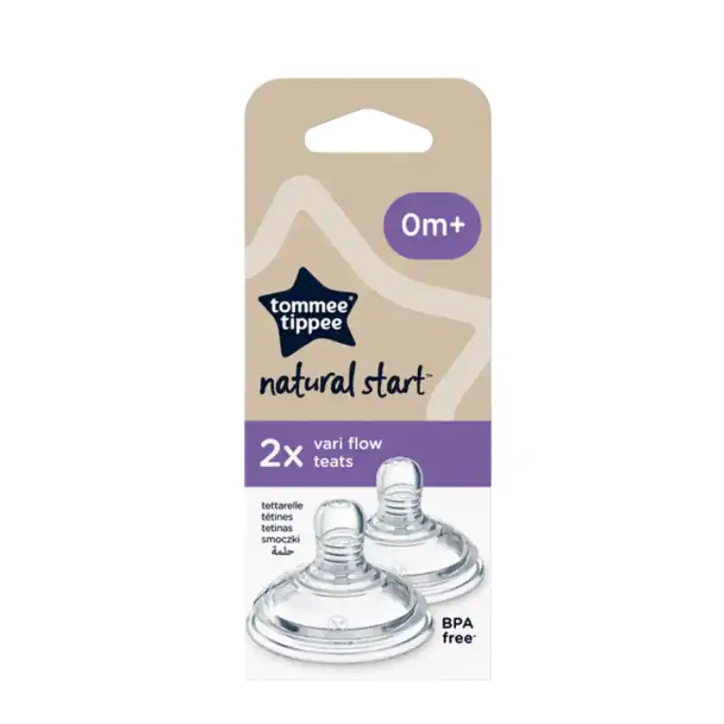 Tommee Tippee Pack 2 Tétines 0M+ Lait Épaissi Anti-Reflux