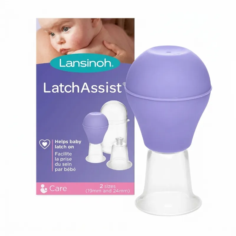 Lansinoh LatchAssist Poire à Mamelons accessoire d'aide à l'allaitement pour mamelons plats ou inversés