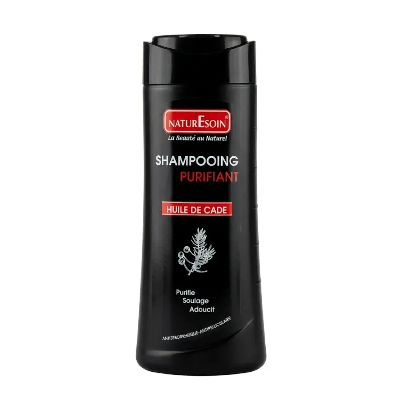 NaturEsoin Shampooing Purifiant à l'Huile de Cade 250 ml soin naturel anti-pelliculaire et apaisant