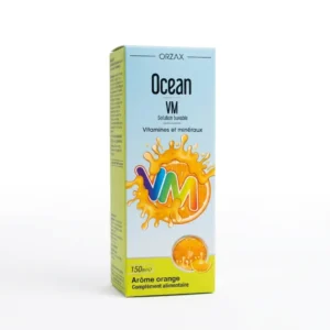 Orzax Ocean VM Vitamin Mineral 150 ml flacon de sirop multivitaminé et minéral pour enfants