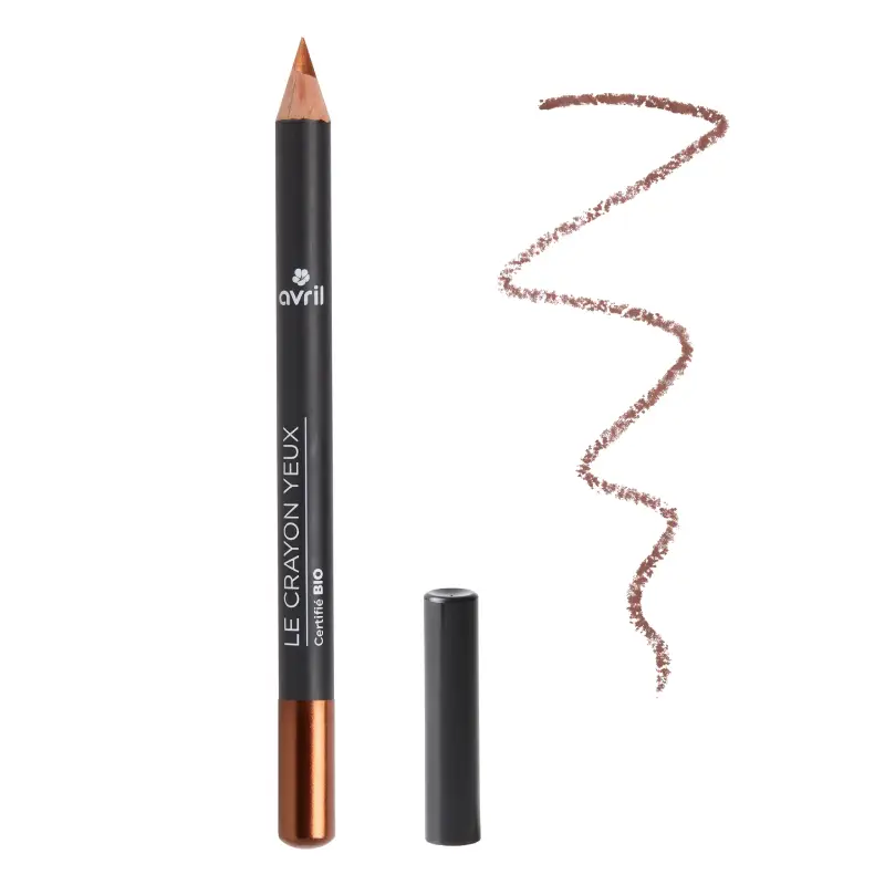 Avril crayon yeux certifié bio teinte cuivre irisé tracé nacré maquillage bio en Parapharmacie