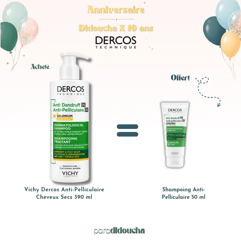 Vichy Dercos Anti-Pelliculaire Cheveux Secs 390 ml