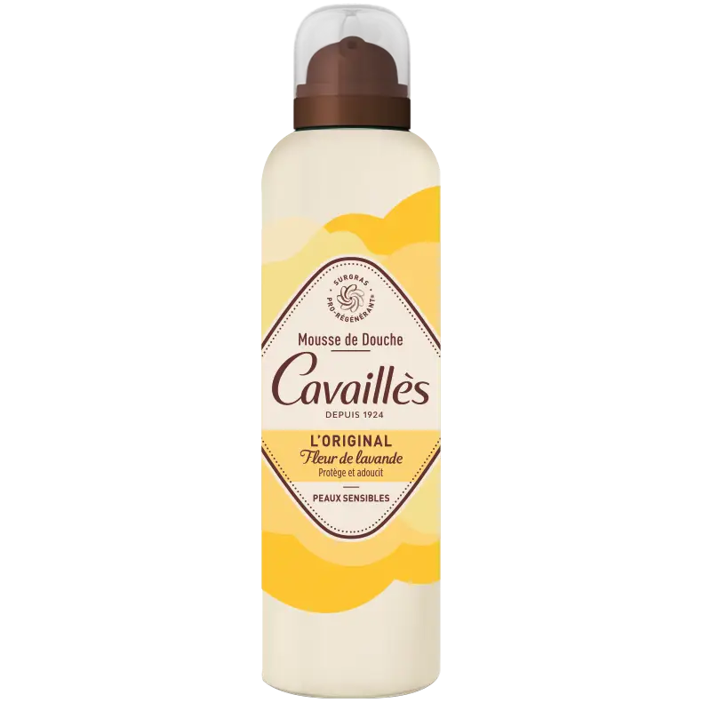 Cavaillès Mousse de Douche L'original Fleur de lavande 200ml flacon mousse de douche surgrasse relaxante peaux sensibles