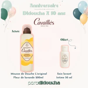 Cavaillès Mousse de Douche L'original Fleur de lavande 200ml + Soin lavant Intime 50 ml Offert – Image 1